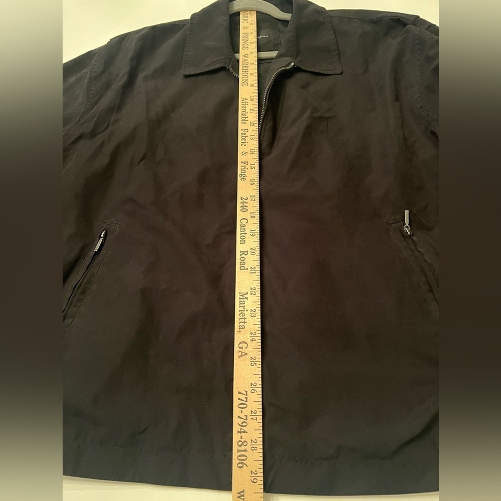 LONDON FOG MEN’S MICROFIBER GOLF JACKET. BLACK. SIZE. XL - Picture 6 of 7